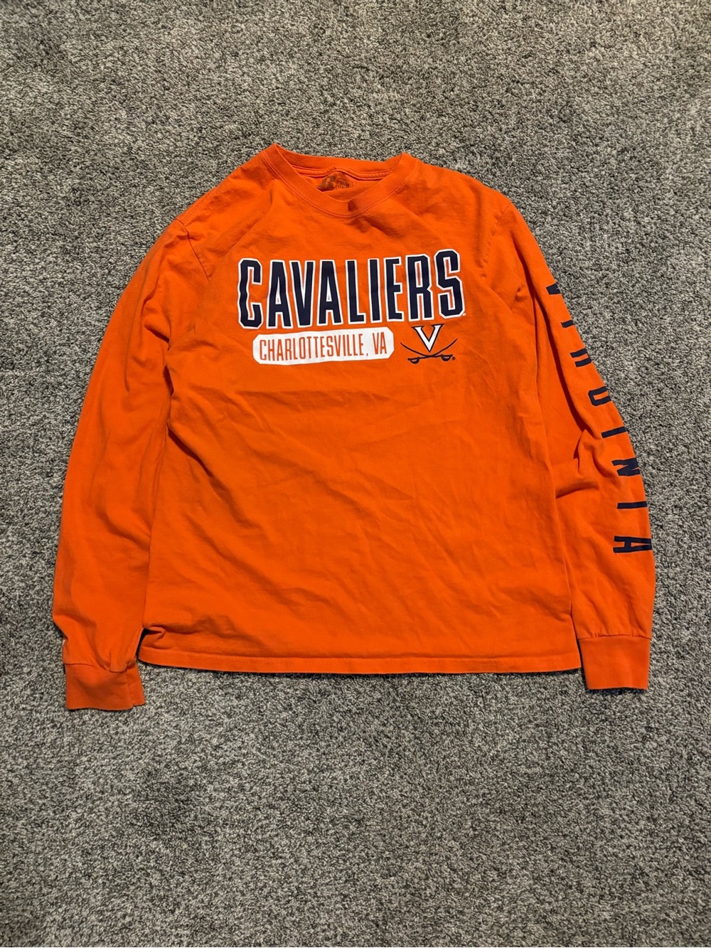 Russell Athletic Orange Virginia Cavaliers Long Sleeve Tee